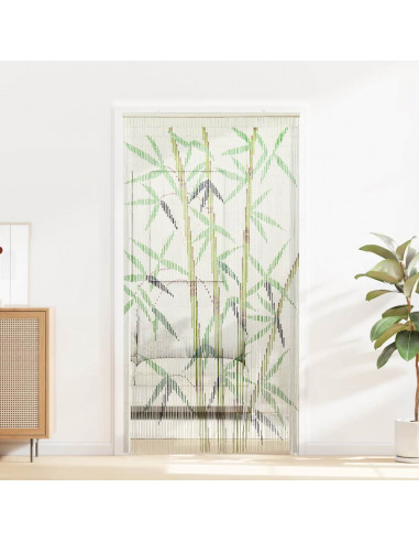 Tenda Antimosche per Porte Stampa Bambù 100x200 cm Bambù