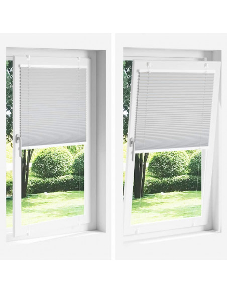 Tenda Plissettata Blu 40x200 cm Larghezza Tessuto 39,4 cm