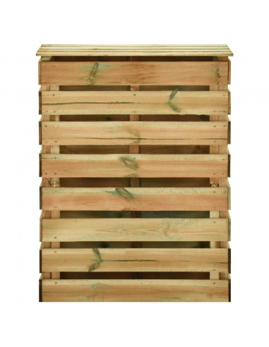 Compostiere da Giardino Doghe 2 pz 80x50x100 cm Pino Impregnato