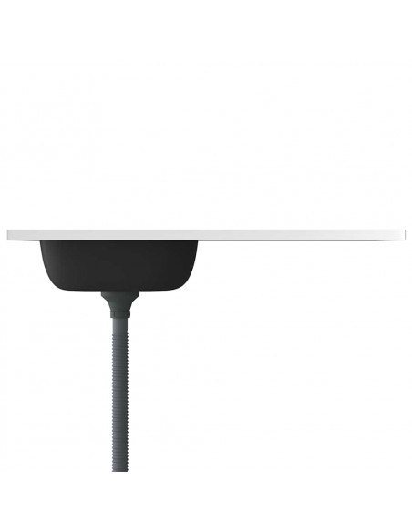 Lavello da Cucina con Scarico Argento 1000x500x155 mm Acciaio