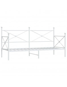 Dormeuse senza Materasso Bianco 75x190 cm in Acciaio 2