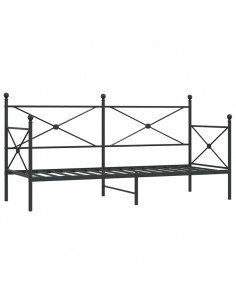 Dormeuse senza Materasso Nero 75x190 cm in Acciaio 2