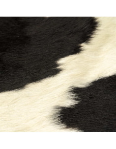 Tappeto in Vera Pelle Bovina Nero e Bianco 180x220 cm 2