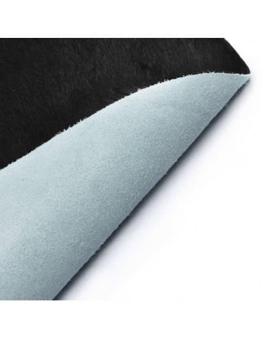 Tappeto in Vera Pelle Bovina Nero e Bianco 180x220 cm
