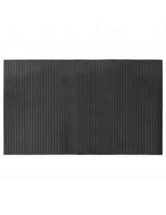 Tappeto Rettangolare Grigio 60x100 cm in Bambù