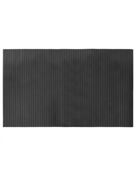 Tappeto Rettangolare Grigio 60x100 cm in Bambù