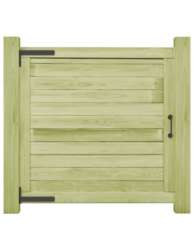 Cancello da Giardino in Legno di Pino Impregnato 100x100 cm