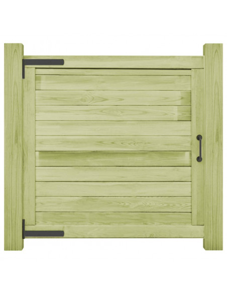 Cancello da Giardino in Legno di Pino Impregnato 100x100 cm
