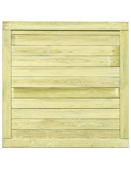 Cancello da Giardino in Legno di Pino Impregnato 100x100 cm