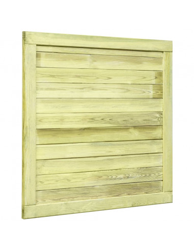 Cancello da Giardino in Legno di Pino Impregnato 100x100 cm