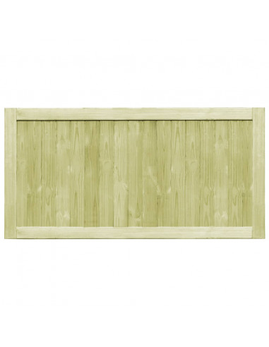 Cancelli da Giardino 2 pz in Legno di Pino Impregnato 300x75 cm