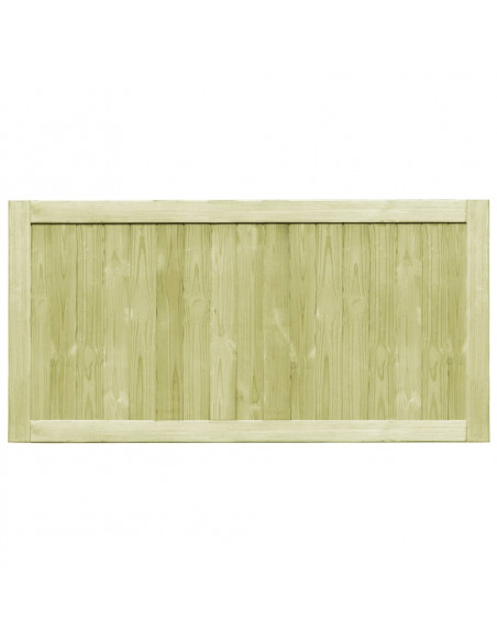 Cancelli da Giardino 2 pz in Legno di Pino Impregnato 300x75 cm