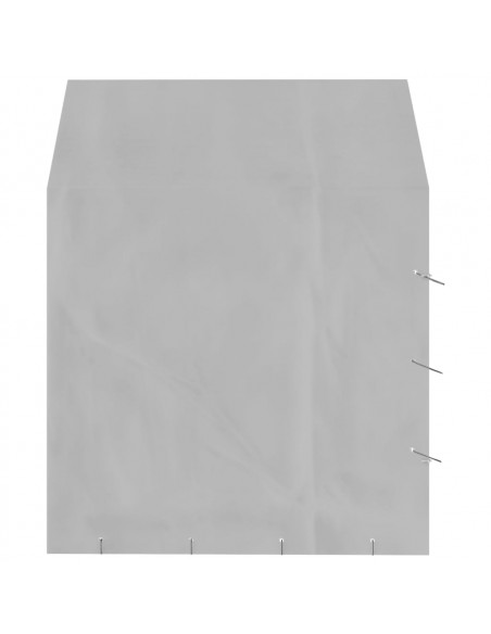 Cuccia Cani da Esterno Tetto Argento 2x2x2,5 m Acciaio Zincato