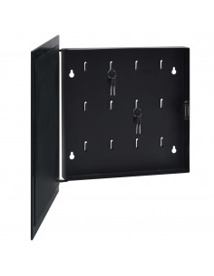 Cassetta Portachiavi con Lavagna Magnetica Nera 35x35x5,5 cm 2