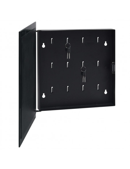 Cassetta Portachiavi con Lavagna Magnetica Nera 35x35x5,5 cm