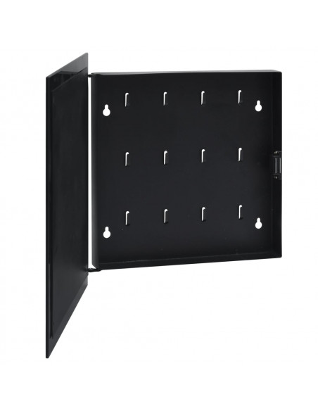 Cassetta Portachiavi con Lavagna Magnetica Nera 35x35x5,5 cm