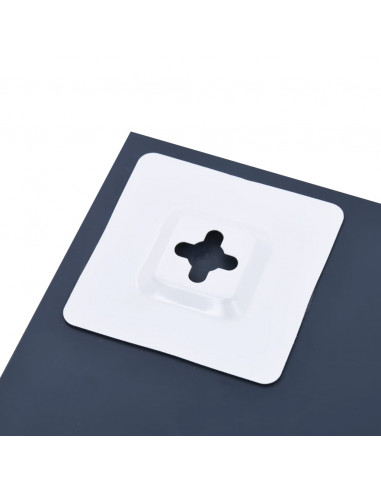 Specchio da Parete con Mensola 30x50 cm in Vetro Temperato