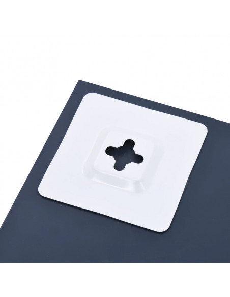 Specchio da Parete con Mensola 30x50 cm in Vetro Temperato