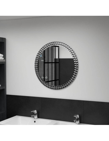 Specchio da Parete 60 cm in Vetro Temperato