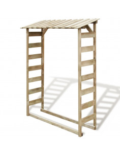 Deposito per Legname Capanno 150x44x176 cm Pino Impregnato