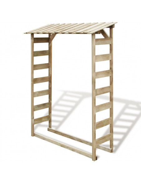 Deposito per Legname Capanno 150x44x176 cm Pino Impregnato