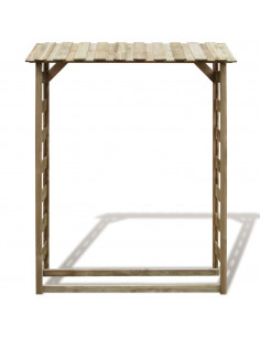 Deposito per Legname Capanno 150x44x176 cm Pino Impregnato 2