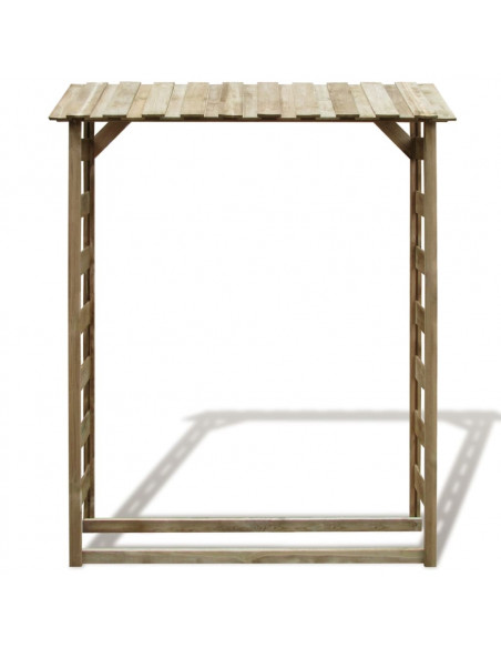 Deposito per Legname Capanno 150x44x176 cm Pino Impregnato