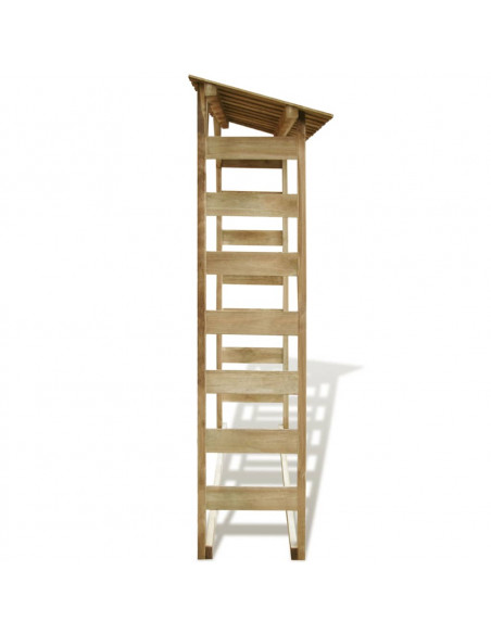 Deposito per Legname Capanno 150x44x176 cm Pino Impregnato