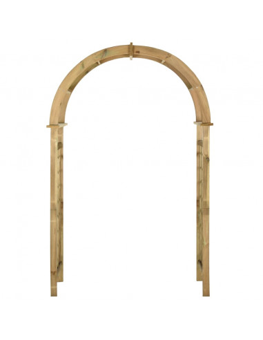 Arco a Traliccio in Legno di Pino Impregnato Verde