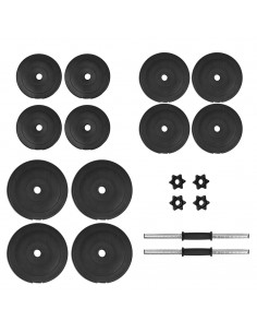Manubrio con Dischi 40 kg 2