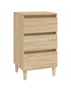 Comodino Rovere Sonoma 40x35x70 cm in Legno Multistrato