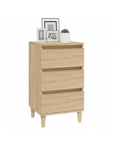 Comodino Rovere Sonoma 40x35x70 cm in Legno Multistrato