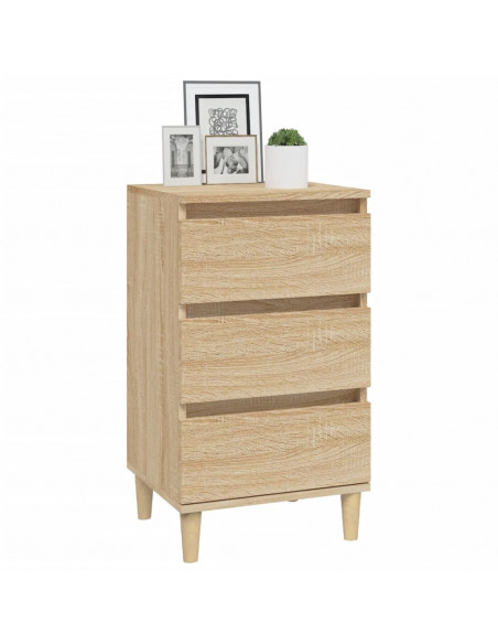 Comodino Rovere Sonoma 40x35x70 cm in Legno Multistrato