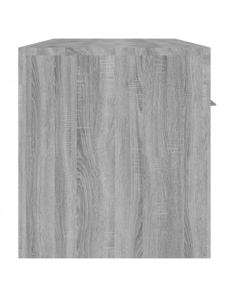 Mobile Porta TV con Luci LED grigio sonoma 140x36,5x40 cm