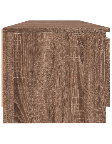 Mobile Porta TV con Luci LED rovere marrone 140x40x35,5 cm