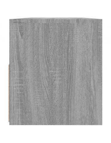 Mobile Porta TV con Luci LED Grigio Sonoma 90x35x40 cm