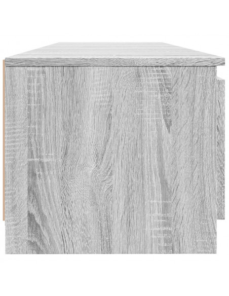 Mobile Porta TV con Luci LED Grigio Sonoma 140x40x35,5 cm