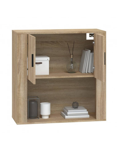 Armadietto a Muro Rovere Sonoma 80x33x80 cm Legno Multistrato