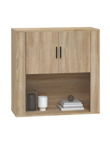 Armadietto a Muro Rovere Sonoma 80x33x80 cm Legno Multistrato