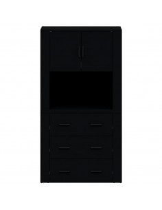 Credenza Nera in Legno Multistrato 2