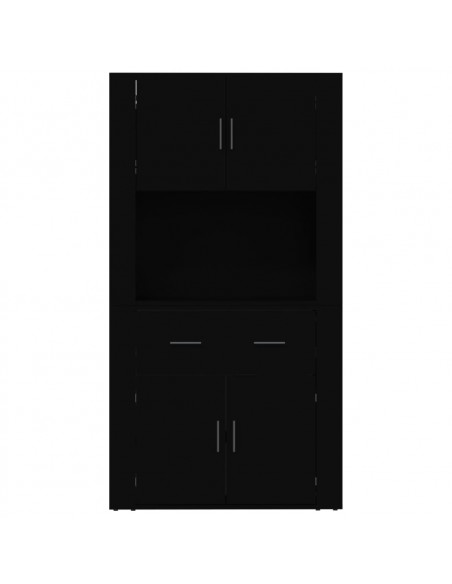 Credenza Nera in Legno Multistrato