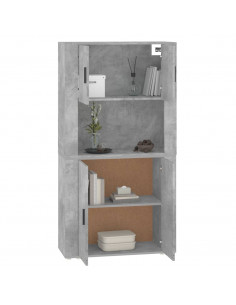 Credenza Grigio Cemento in Legno Multistrato