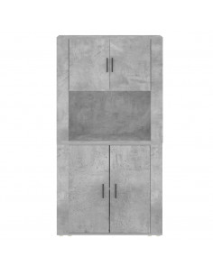 Credenza Grigio Cemento in Legno Multistrato 2