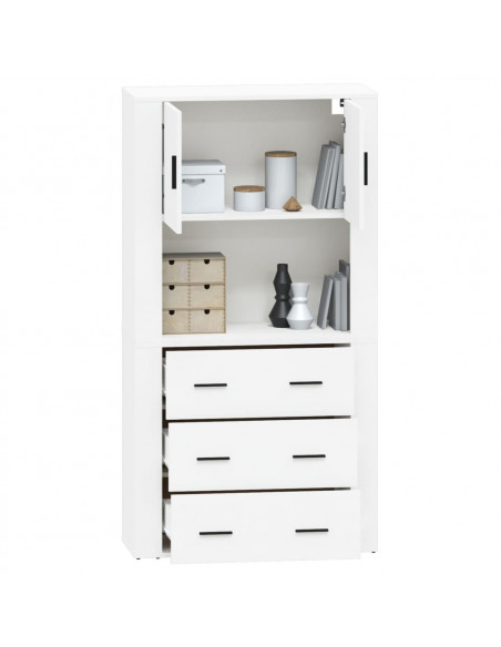Credenza Bianca in Legno Multistrato