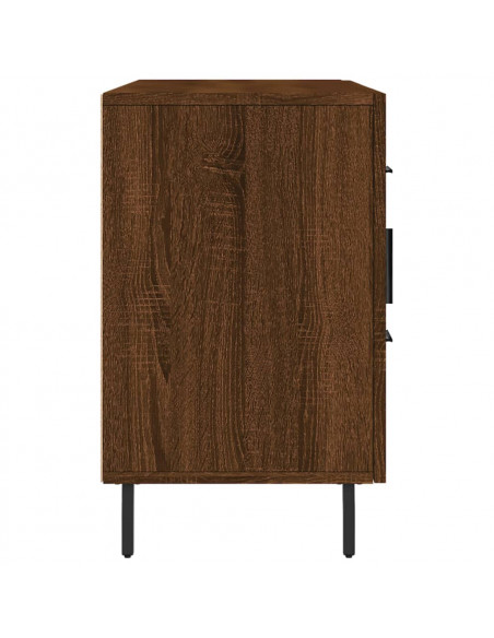 Credenza Rovere Marrone 100x36x60 cm in Legno Multistrato