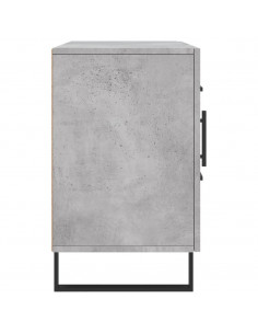 Credenza Grigio Cemento 100x36x60 cm in Legno Multistrato