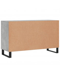 Credenza Grigio Cemento 100x36x60 cm in Legno Multistrato 2