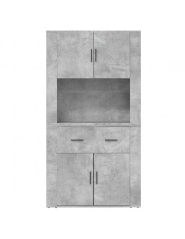 Credenza Grigio Cemento in Legno Multistrato