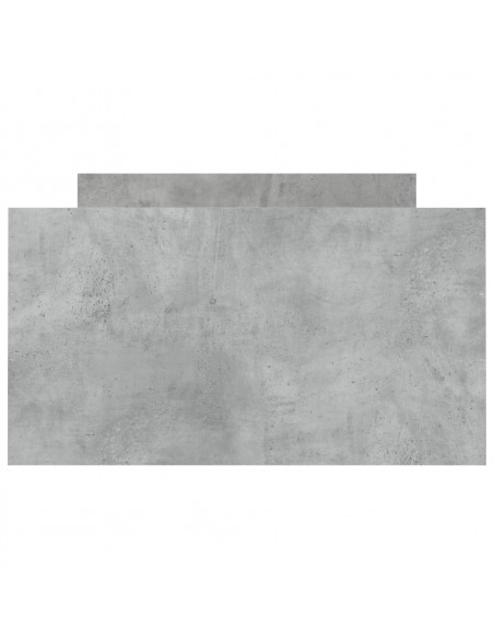 Giroletto con Testiera e Pediera Grigio Cemento 90x190 cm