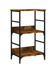 Libreria Rovere Fumo 50x33x82 cm in Legno Multistrato